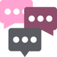 Chat icons in brand colours