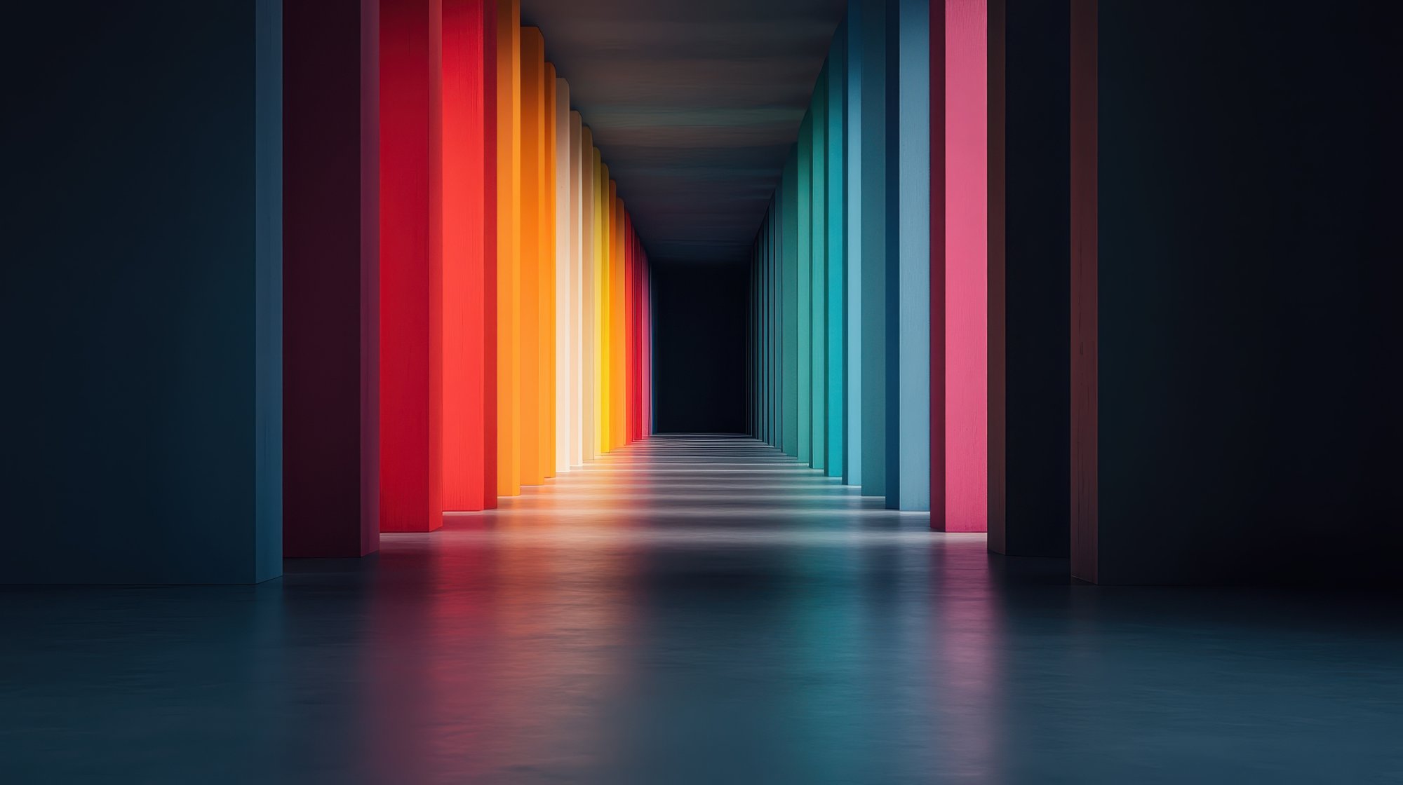 Colourful Corridor abstract