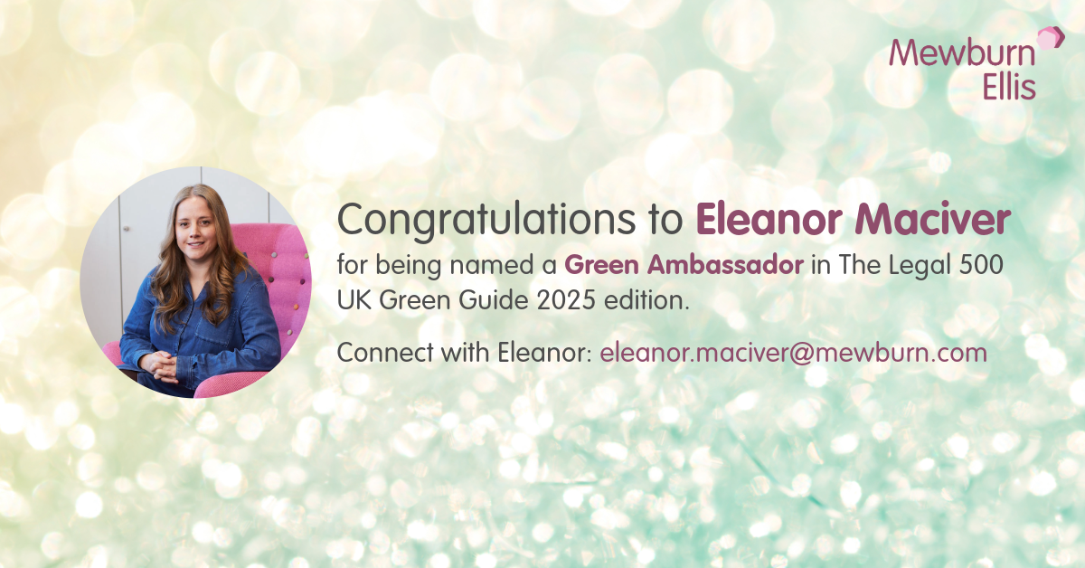 Eleanor Maciver: The First IP Attorney Named as a Green Ambassador